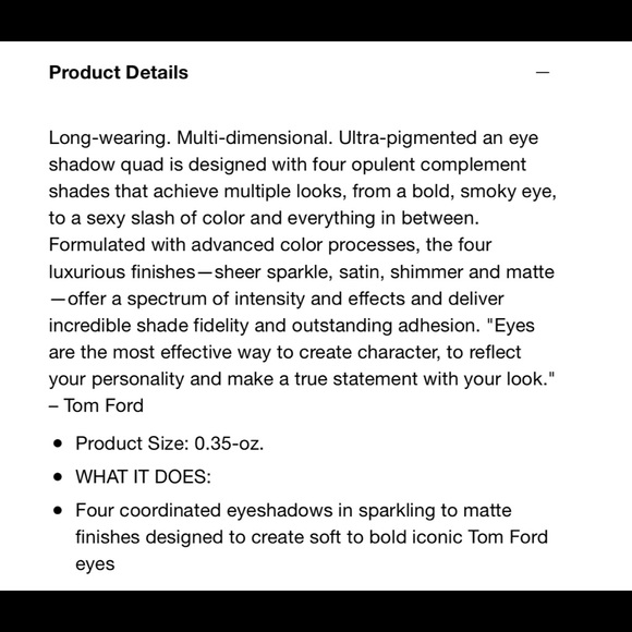 π Tom Ford Quad Eye Shadow compact π - Picture 7 of 7